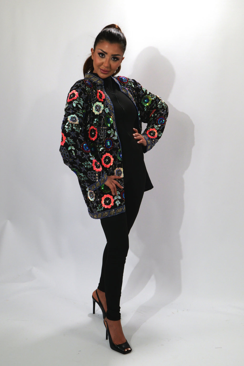 La veste Art couture florale