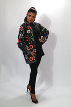 La veste Art couture florale