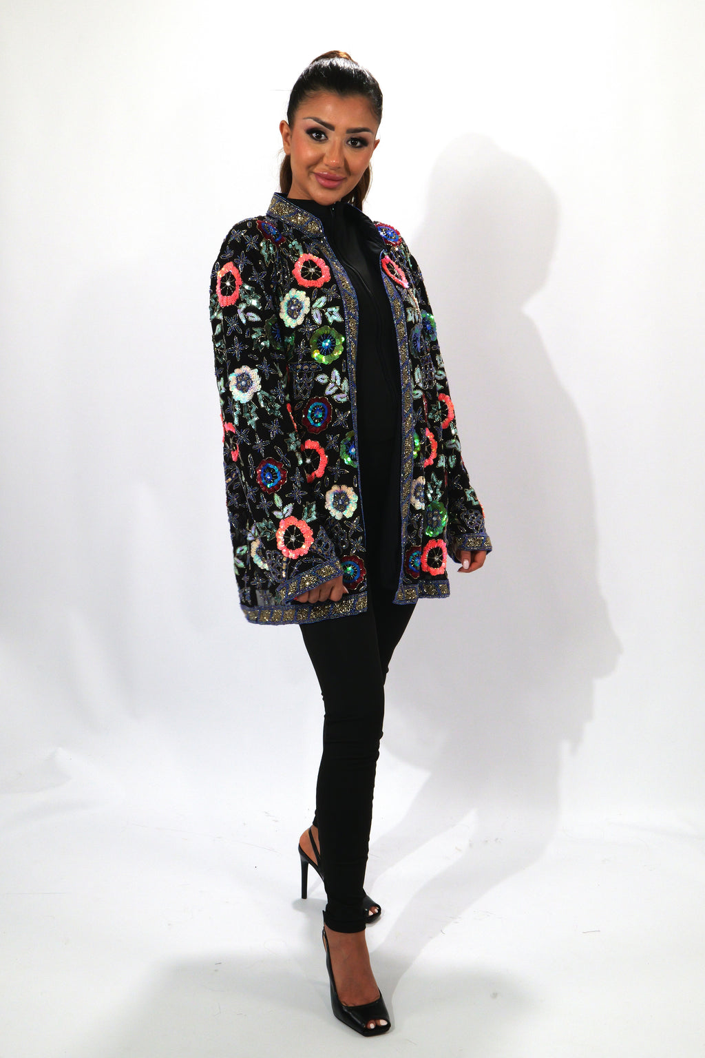 La veste Art couture florale