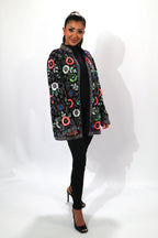 La veste Art couture florale